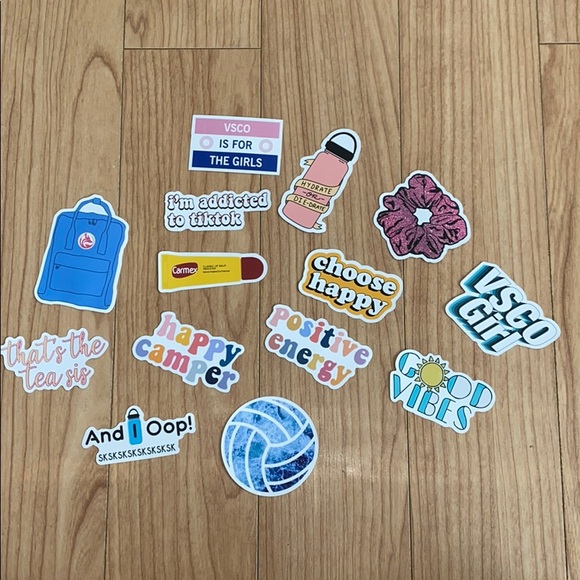 VSCO Girl Hydro Flask /Water Bottle Vinyl Stickers - Picture 2 of 7